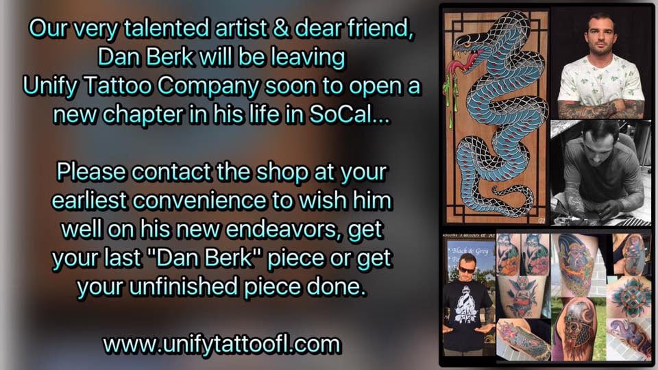 Dan Berk will be leaving soon!