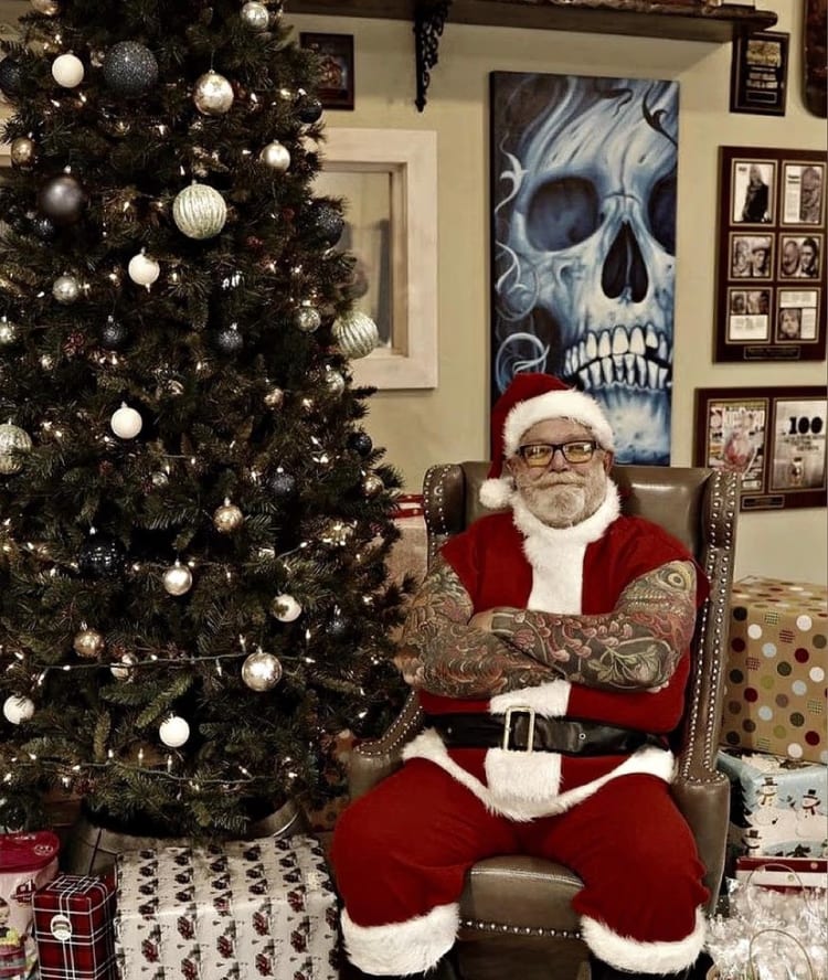 Tattooed Santa & Toys for Tots Raffle