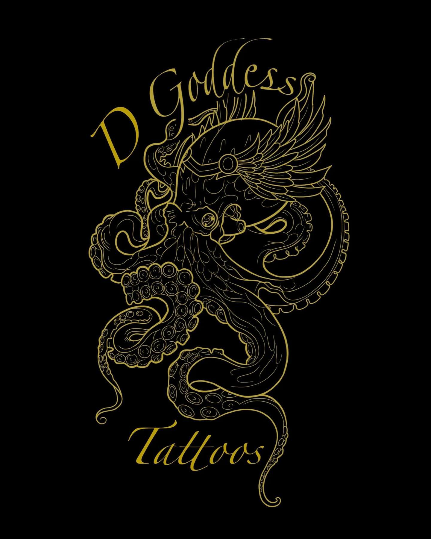 ✨I am pleased to finally present the logo that is the face of D Goddess Tattoos
