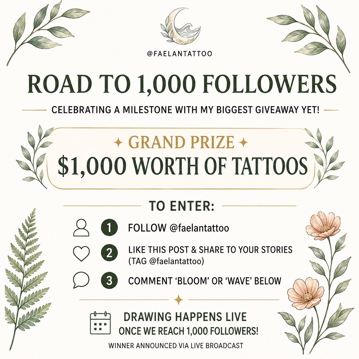 ✨ 1,000 FOLLOWERS GIVEAWAY ✨